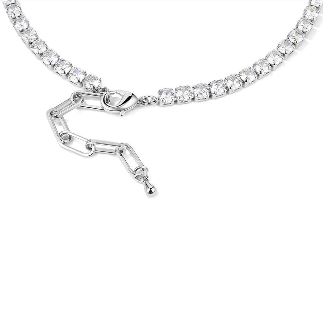 Women's Graceful And Fashionable Geometric Heart-shaped Zircon Necklace